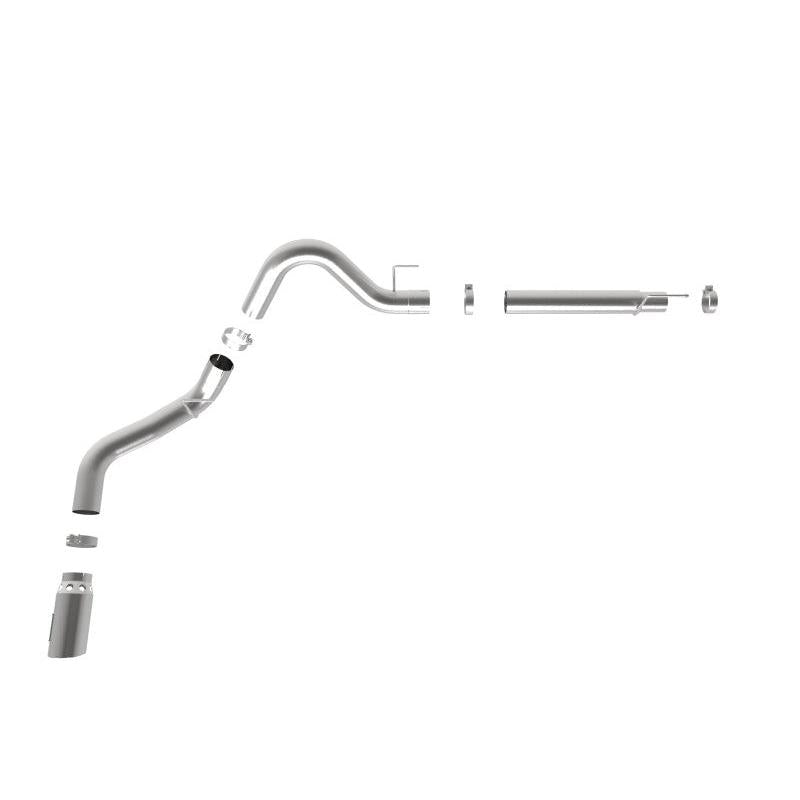 aFe 2021 Ford F-150 V6-3.0L (td) Large Bore 409 SS DPF-Back Exhaust System w/ Polished Tip