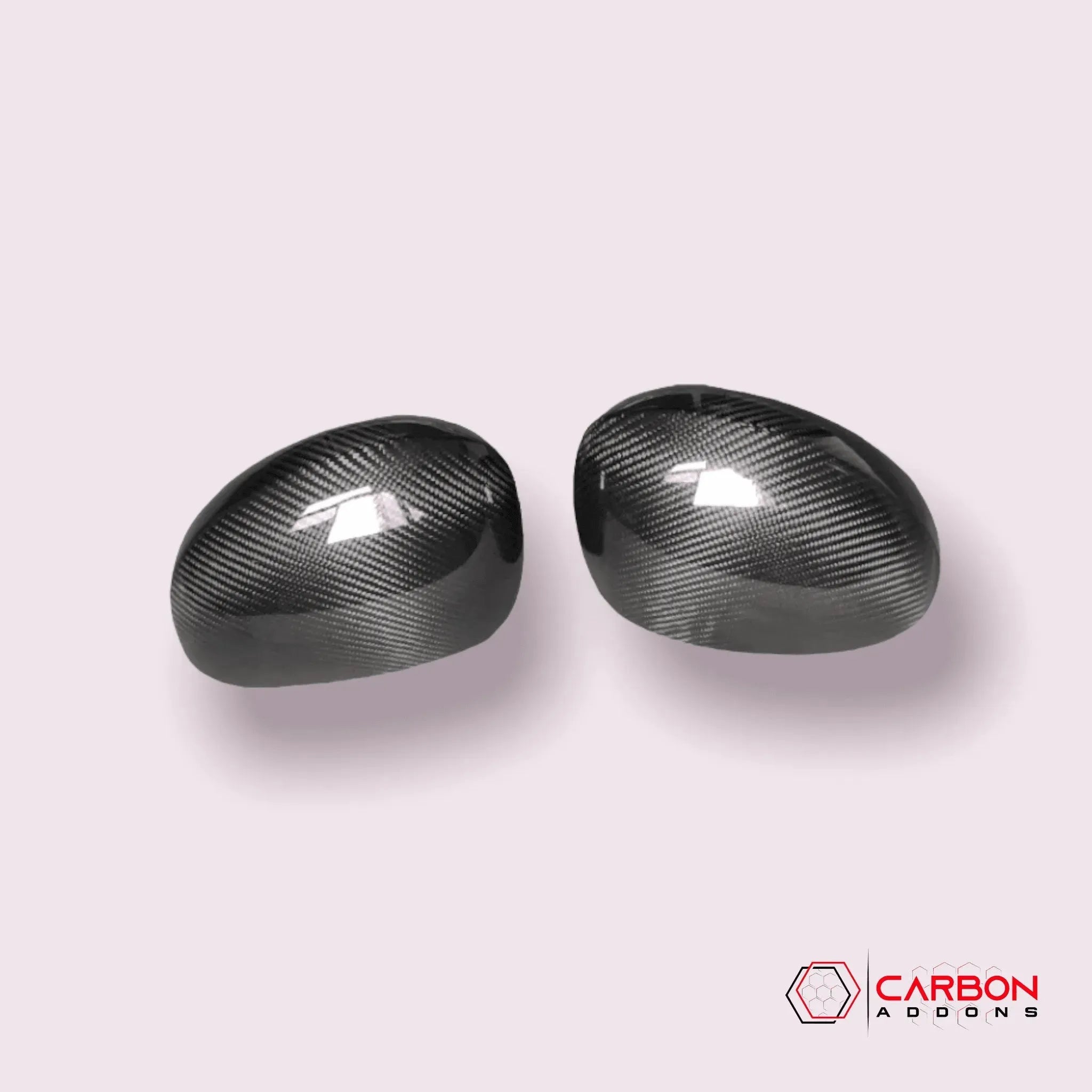 2008-2023 Dodge Challenger Carbon Fiber Mirror Covers - carbonaddons Carbon Fiber Parts, Accessories, Upgrades, Mods