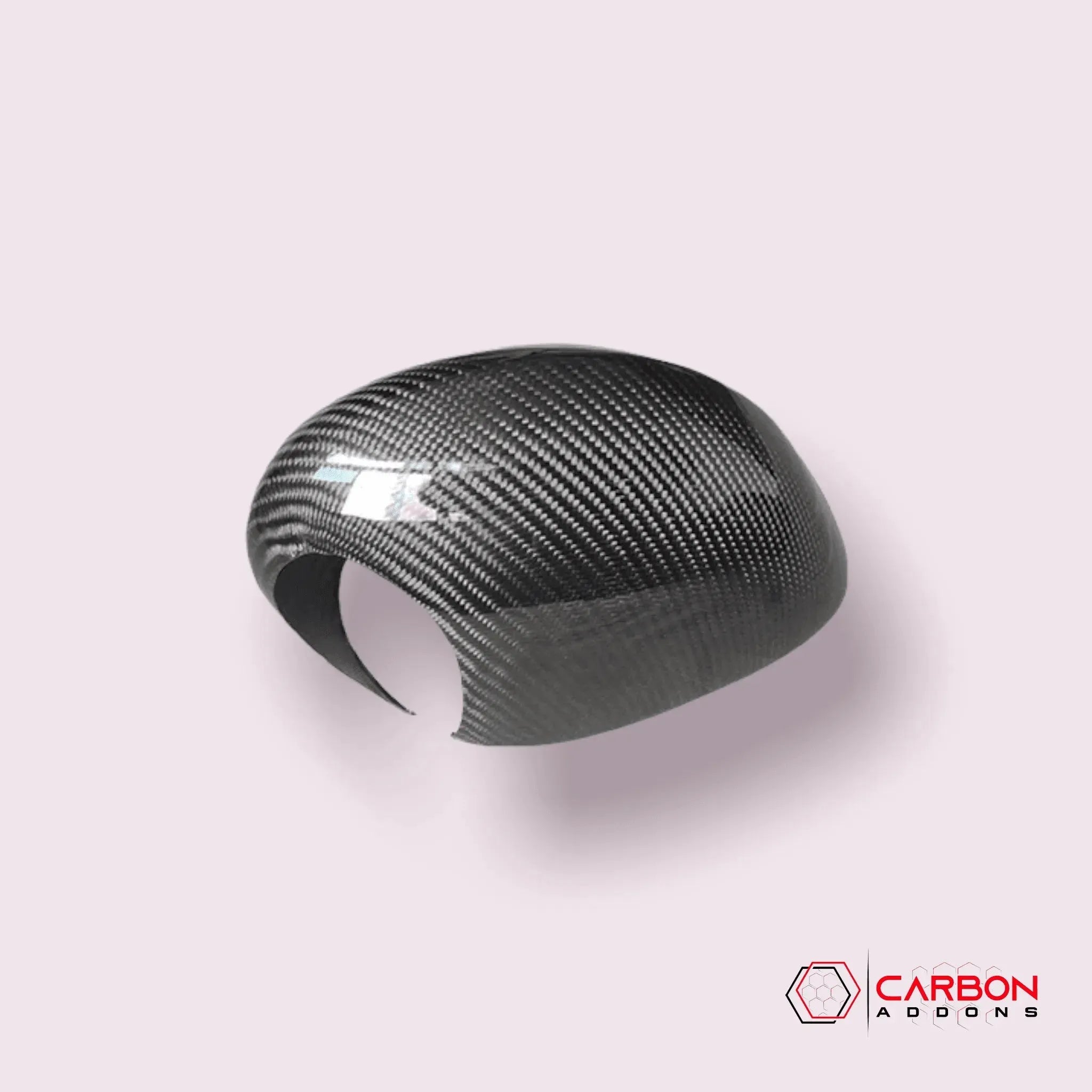 2008-2023 Dodge Challenger Carbon Fiber Mirror Covers - carbonaddons Carbon Fiber Parts, Accessories, Upgrades, Mods