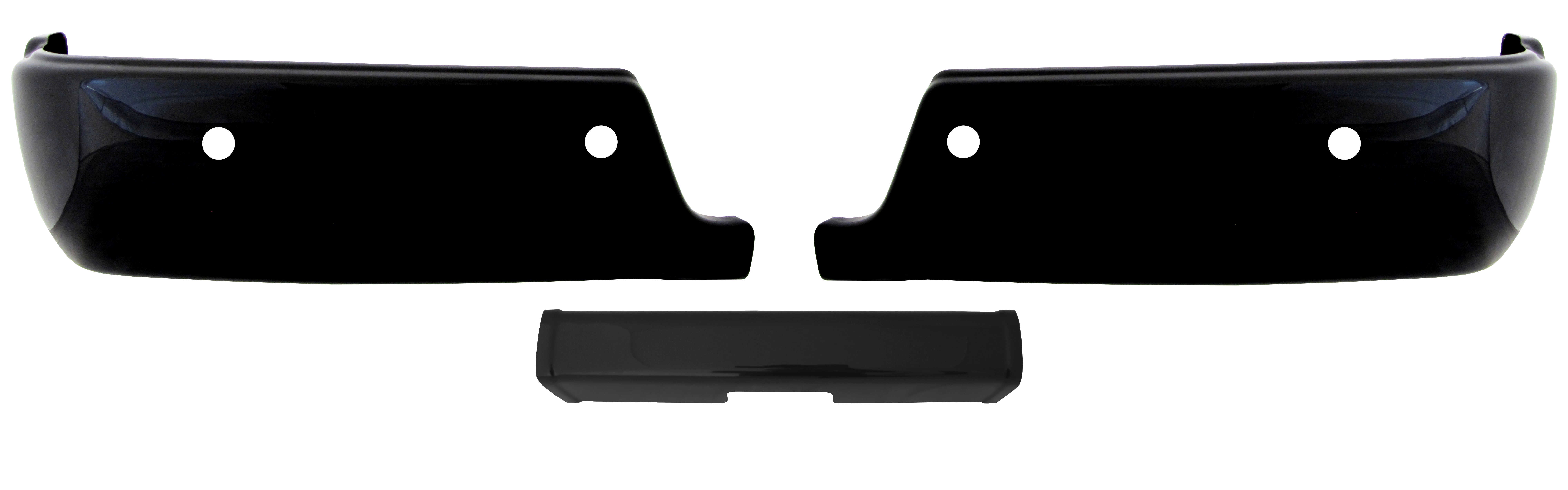 2009-2018 Ram - Rear BUMPERSHELLZ™ - Chrome Delete Truck Bumper Caps