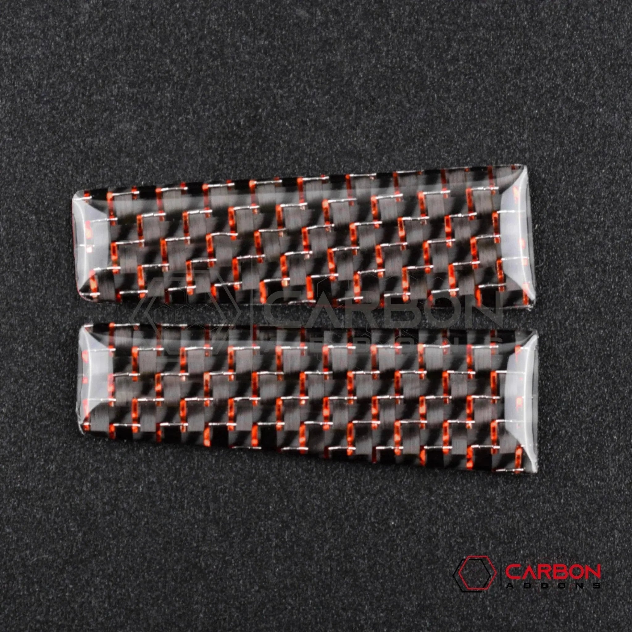 2015-2023 Mustang Reflective Carbon Fiber Shift Knob Side Trim Overlay - carbonaddons Carbon Fiber Parts, Accessories, Upgrades, Mods