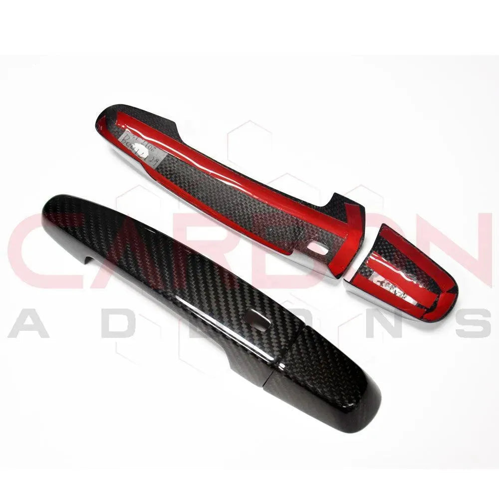 2016-2024 Camaro Carbon Fiber Exterior Door Handle Cover - carbonaddons Carbon Fiber Parts, Accessories, Upgrades, Mods