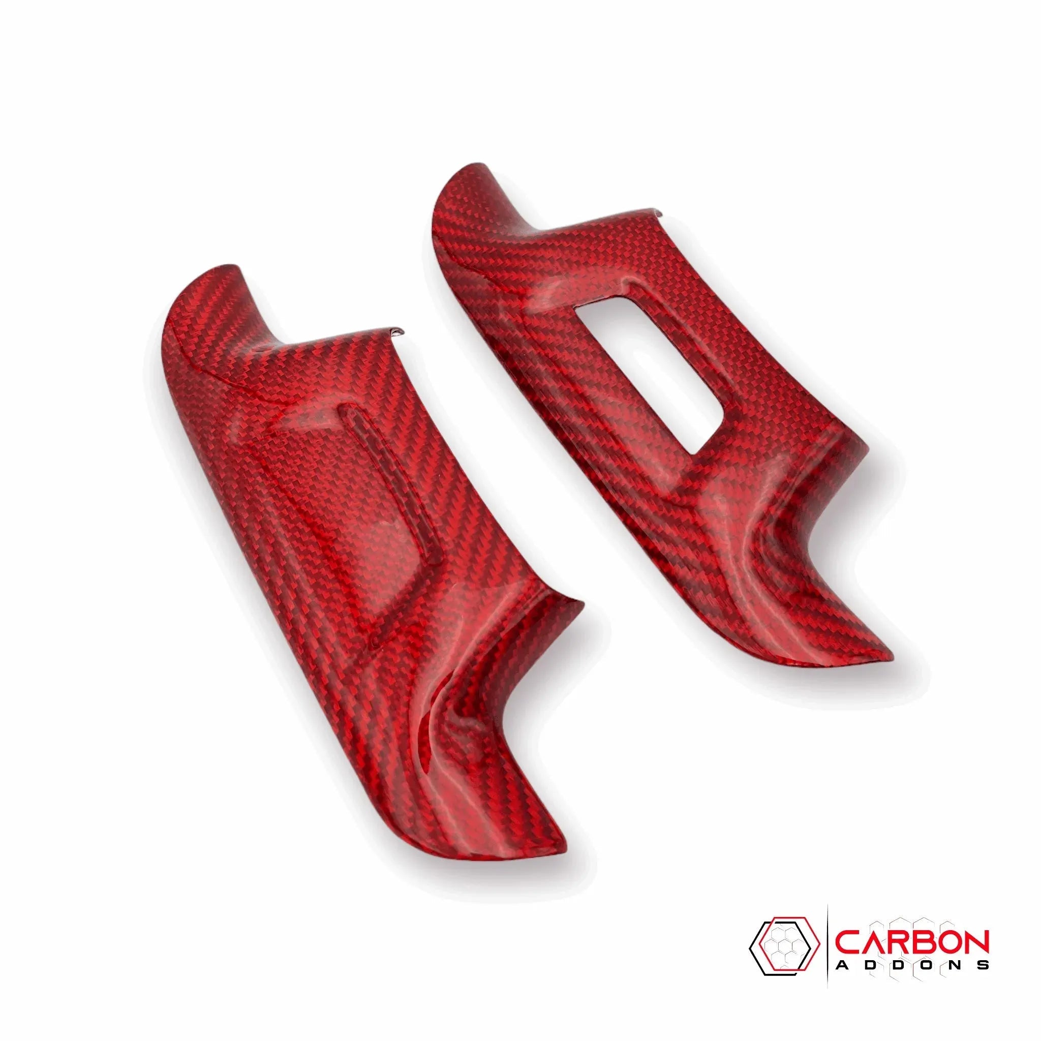 2016-2024 Camaro Carbon Fiber Lower Steering Wheel Emblem Trim Cover - carbonaddons Carbon Fiber Parts, Accessories, Upgrades, Mods