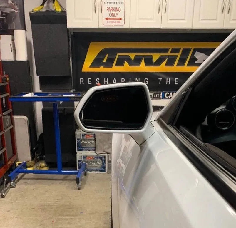 2016-2024 Camaro Carbon Fiber Mirror Covers - carbonaddons Carbon Fiber Parts, Accessories, Upgrades, Mods