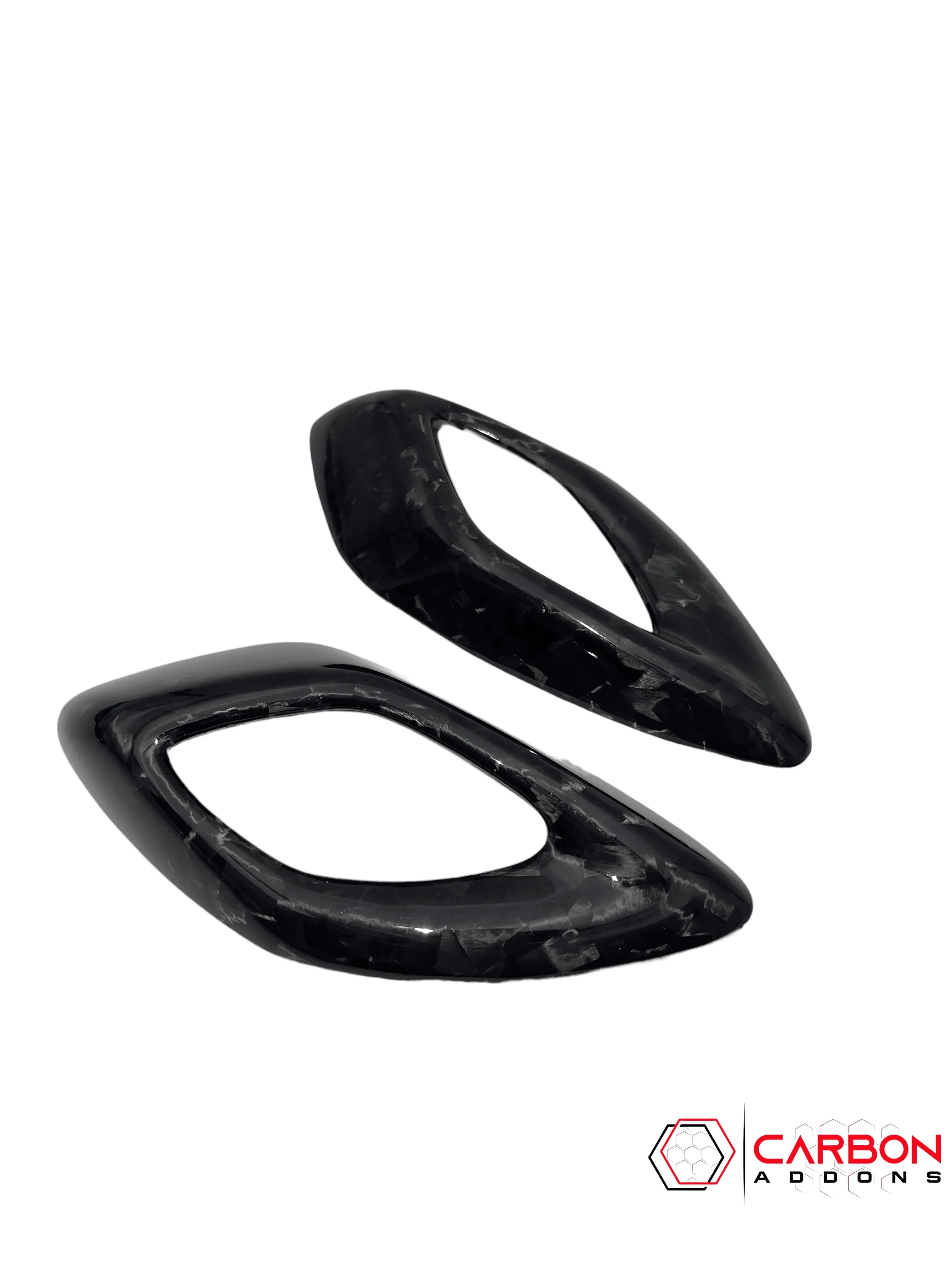 2016-2024 Camaro Real Carbon Fiber Interior Door Handle Chrome Delete Cover - carbonaddons Carbon Fiber Parts, Accessories, Upgrades, Mods