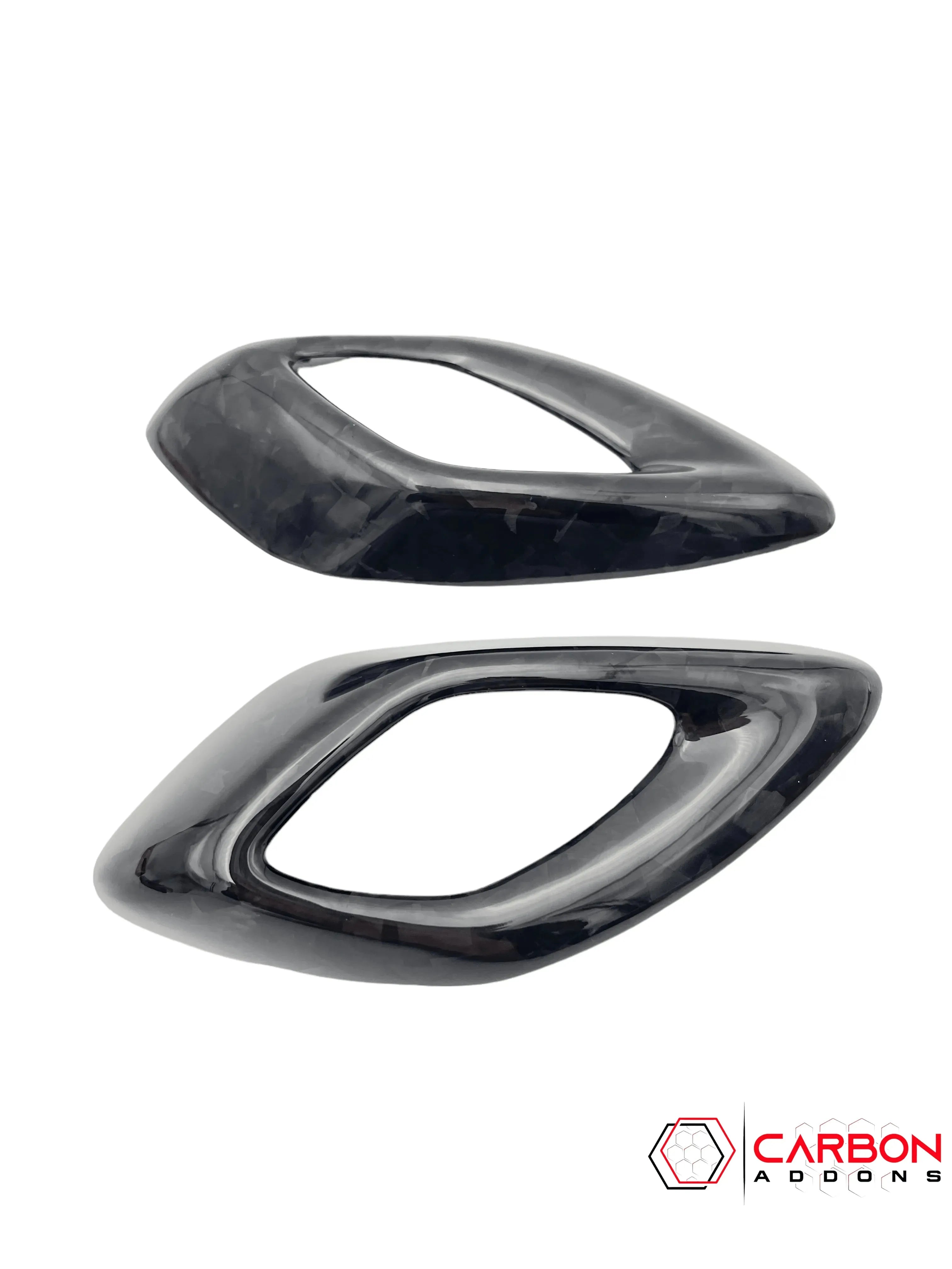 2016-2024 Camaro Real Carbon Fiber Interior Door Handle Chrome Delete Cover - carbonaddons Carbon Fiber Parts, Accessories, Upgrades, Mods