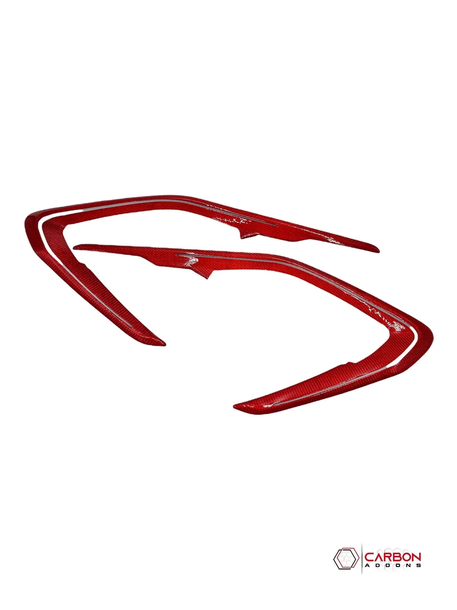 2016-2024 Camaro Real Carbon Fiber Interior Door Panel Chrome Trim Cover - carbonaddons Carbon Fiber Parts, Accessories, Upgrades, Mods