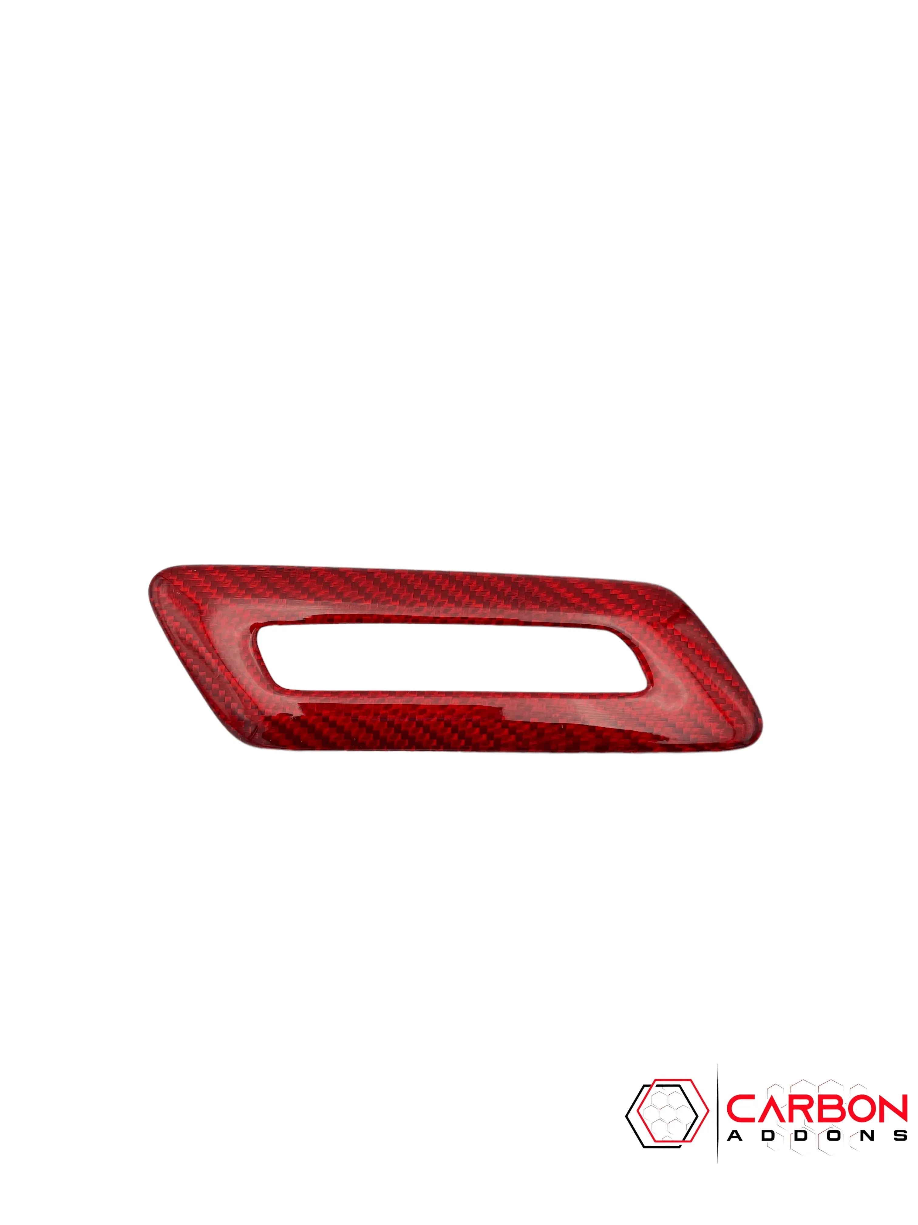 2016-2024 Camaro Real Carbon Fiber Memory Seat Button Trim Cover - carbonaddons Carbon Fiber Parts, Accessories, Upgrades, Mods