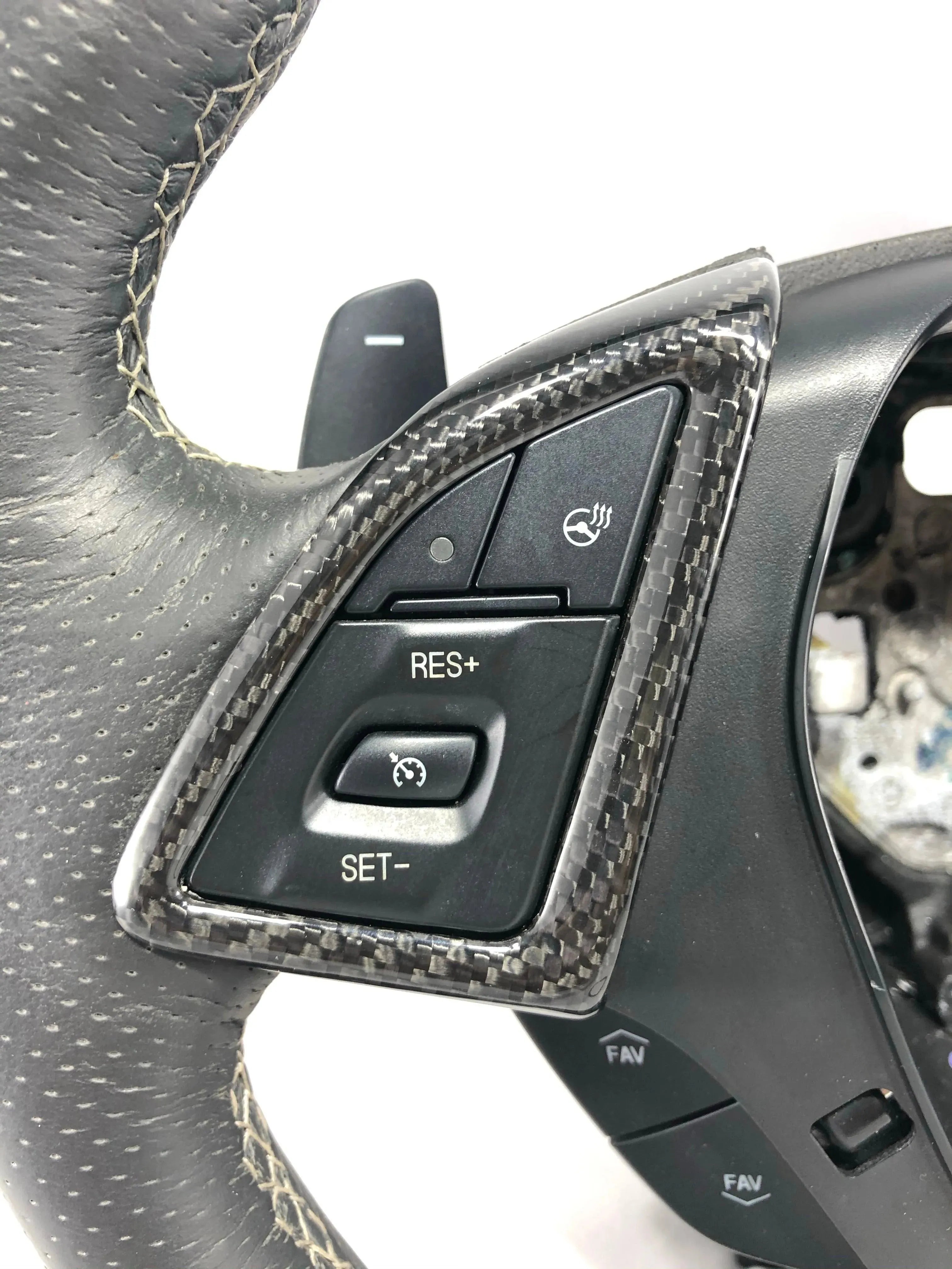 2016-2024 Camaro Steering Wheel and Airbag Chrome Delete Covers - carbonaddons Carbon Fiber Parts, Accessories, Upgrades, Mods