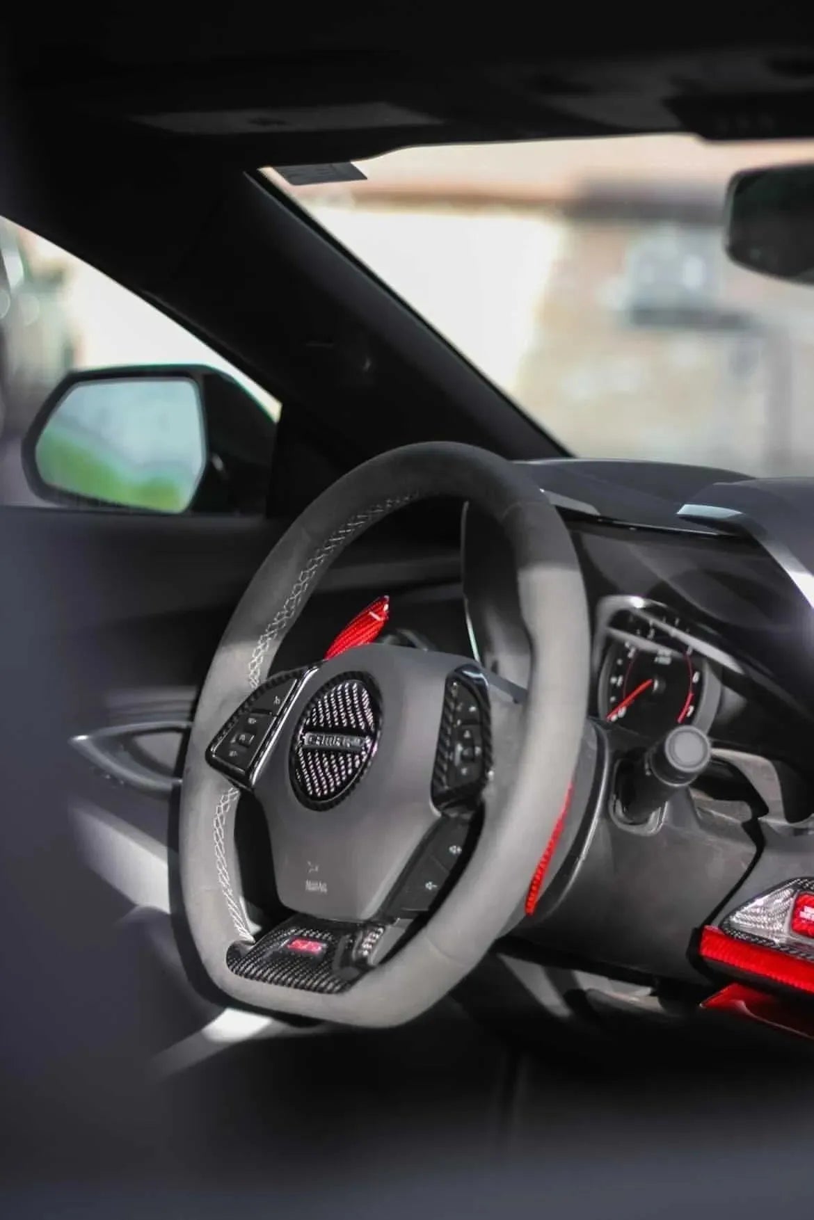 2016-2024 Camaro Steering Wheel and Airbag Chrome Delete Covers - carbonaddons Carbon Fiber Parts, Accessories, Upgrades, Mods