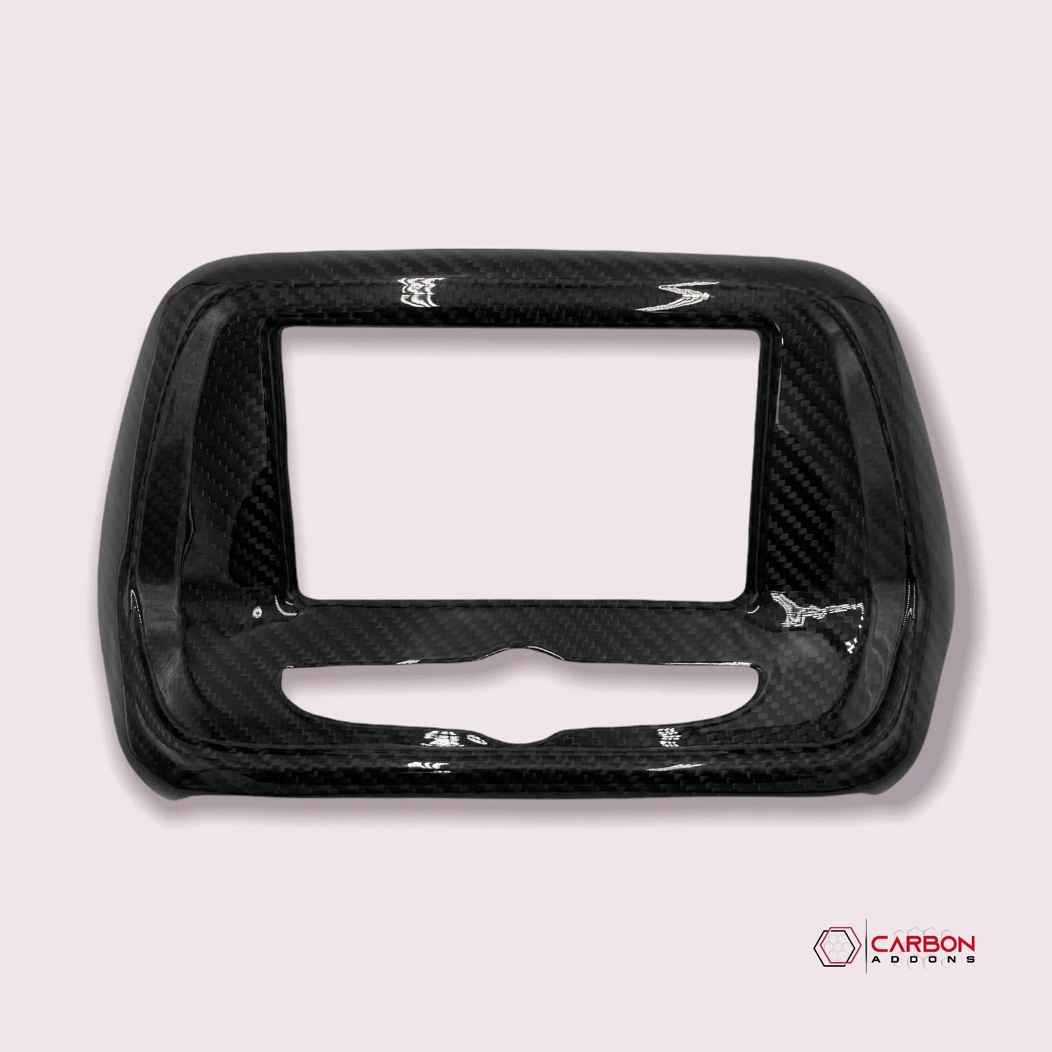 2016-2024 Chevy Camaro Carbon Fiber Infotainment Radio Screen Trim Cover - carbonaddons Carbon Fiber Parts, Accessories, Upgrades, Mods