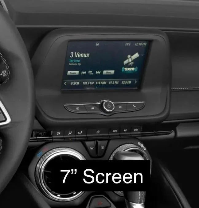 2016-2024 Chevy Camaro Carbon Fiber Infotainment Radio Screen Trim Cover - carbonaddons Carbon Fiber Parts, Accessories, Upgrades, Mods