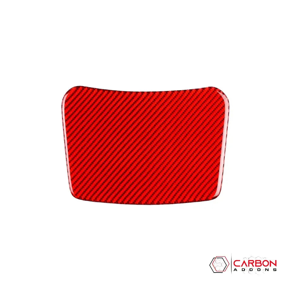 2016-2024 Chevy Camaro Carbon Fiber Interior Rear Seat Storage Trim Overlay - carbonaddons Carbon Fiber Parts, Accessories, Upgrades, Mods