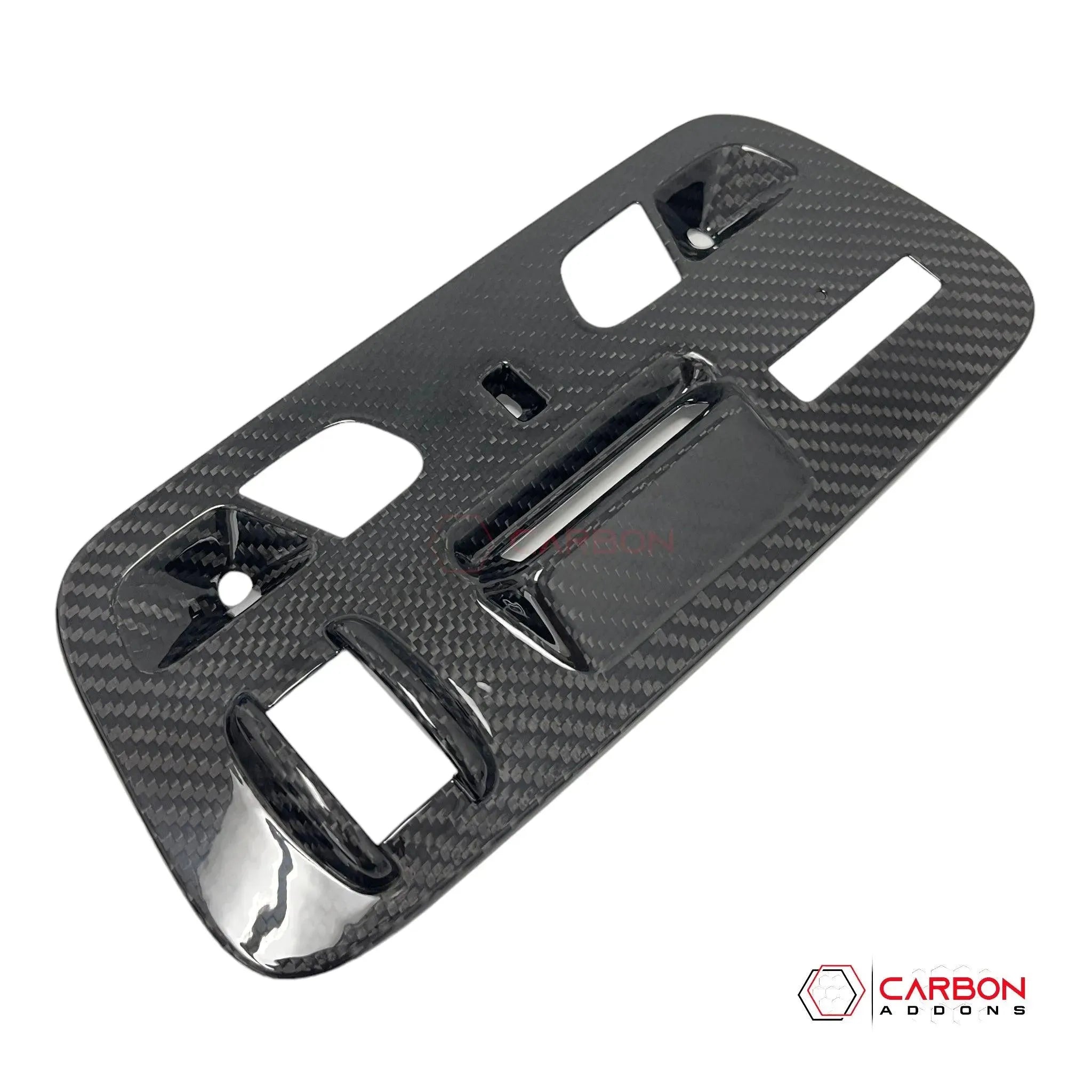 2016–2018 Camaro Real Carbon Fiber Over Head Dome Light Trim Covers - carbonaddons Carbon Fiber Parts, Accessories, Upgrades, Mods