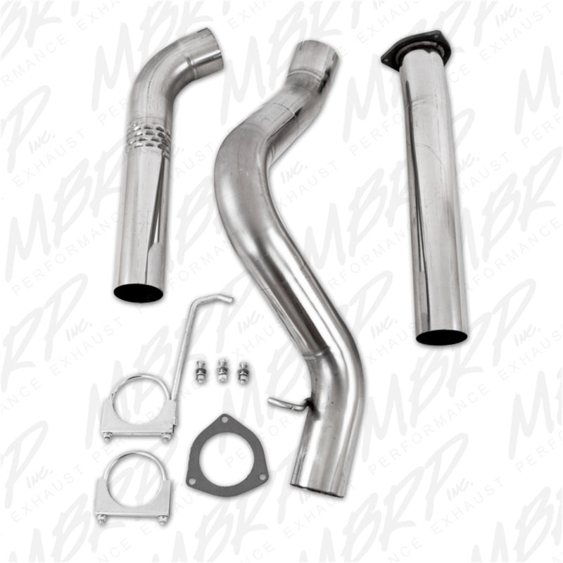 MBRP 07-10 Chevy/GMC 2500/3500 Duramax LMM 4in Filter Back Single Side T409 No Muffler-SR1 Performance