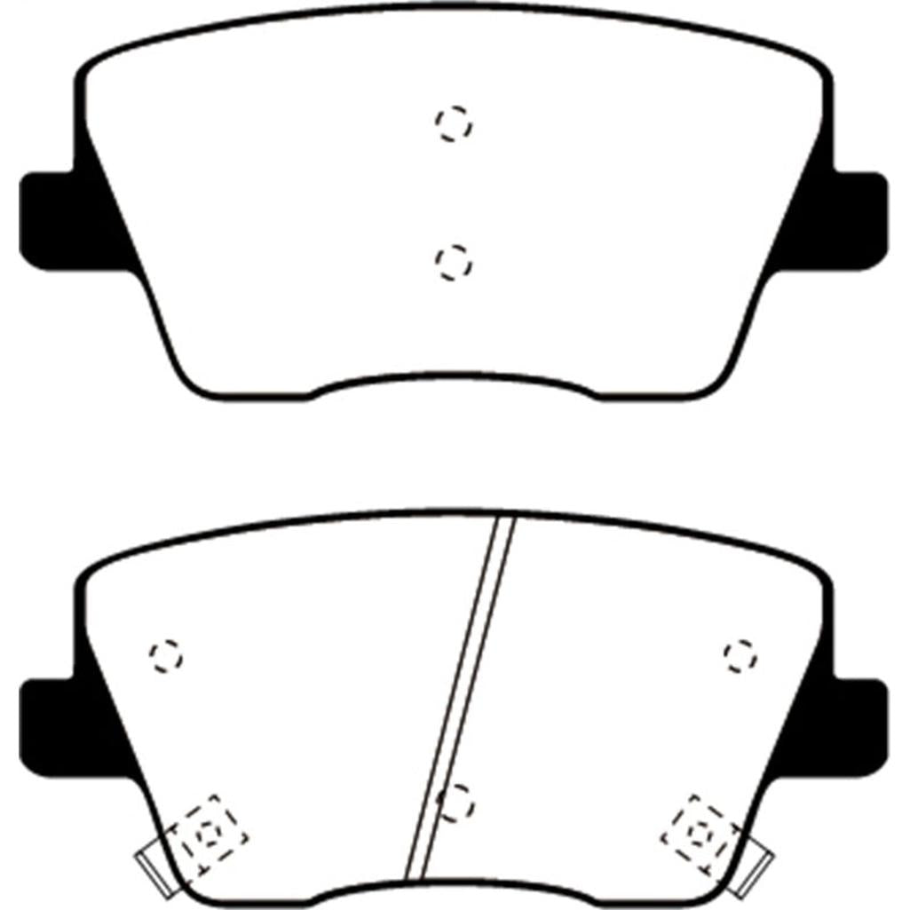 EBC Bluestuff NDX Rear Brake Pads for Hyundai Veloster 2019-2022 – High Friction Sport and Race Performance