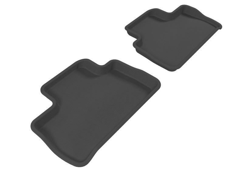 3D MAXpider 2007-2014 Land Rover Lr2 Kagu 2nd Row Floormats - Black-SR1 Performance