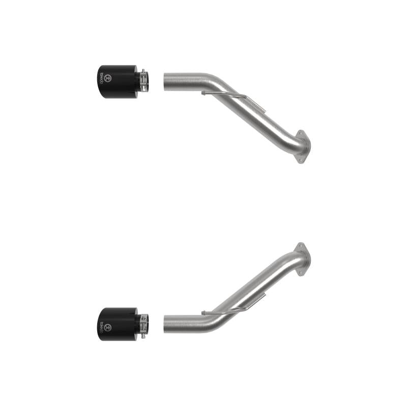 aFe Nissan Z 23-23 V6-3.0L Takeda 2-1/2in 304 SS Axle-Back Exhaust System w/ Black Tips-SR1 Performance
