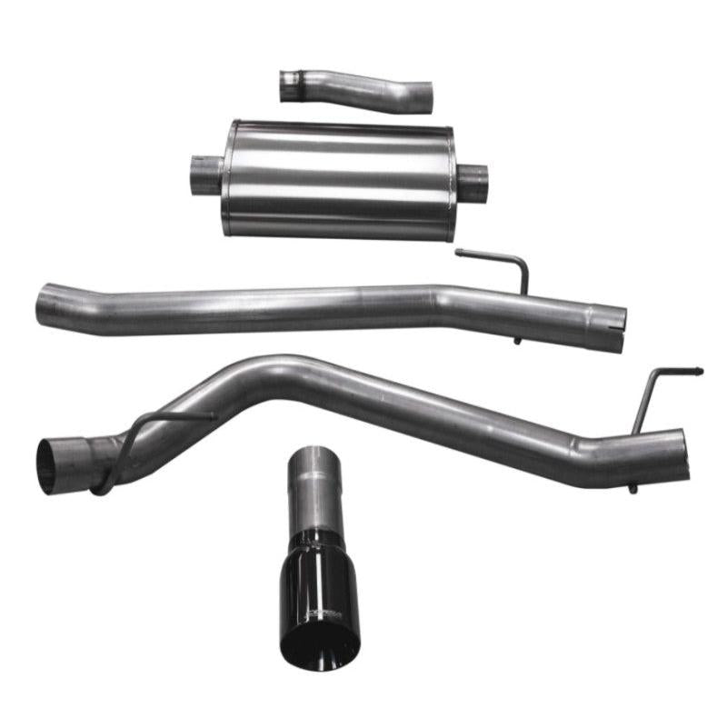 Corsa 2020-2024 Jeep Gladiator JT 3.6L Single Side Exit Cat-Back Exhaust w/ Single 4in PolishedTip-SR1 Performance