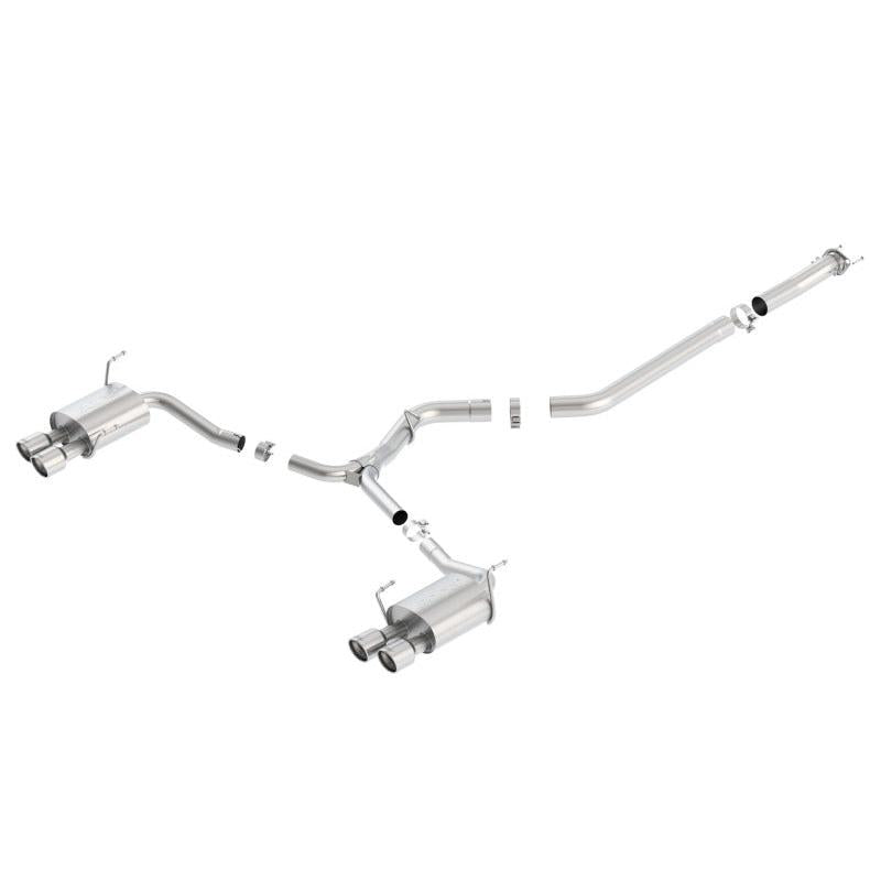 Borla 15-16 Subaru WRX / STI 2.5L S-Type Cat-Back Exhaust Quad Rd RL Tips