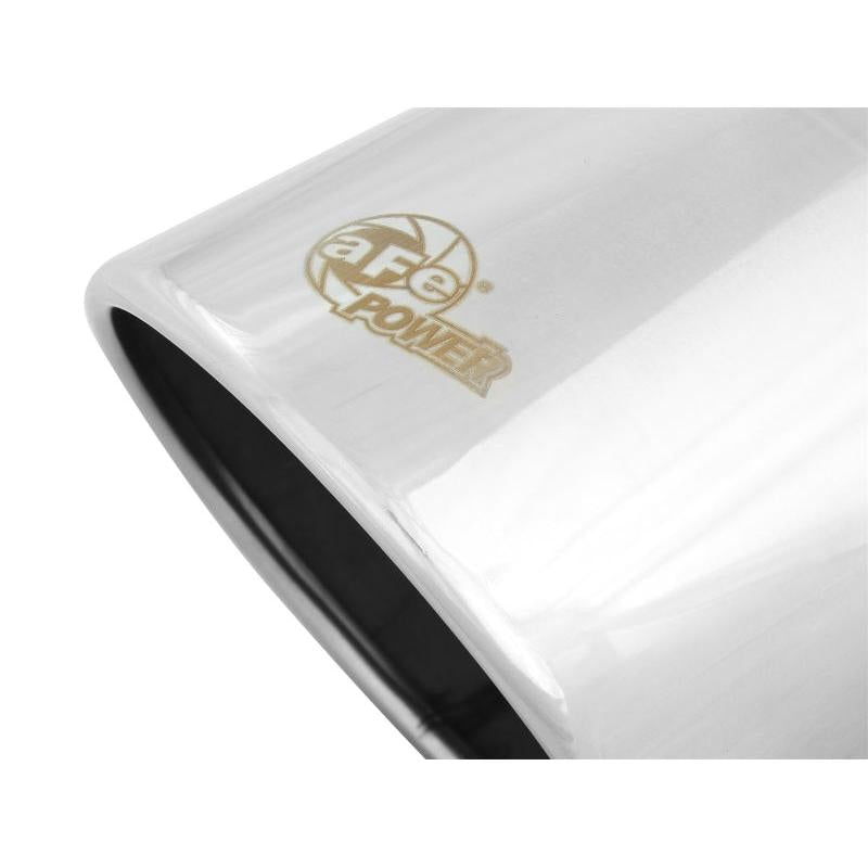 aFe Diesel Exhaust Tip Bolt On Polished 4in Inlet x 6in Outlet x 12in Length-SR1 Performance