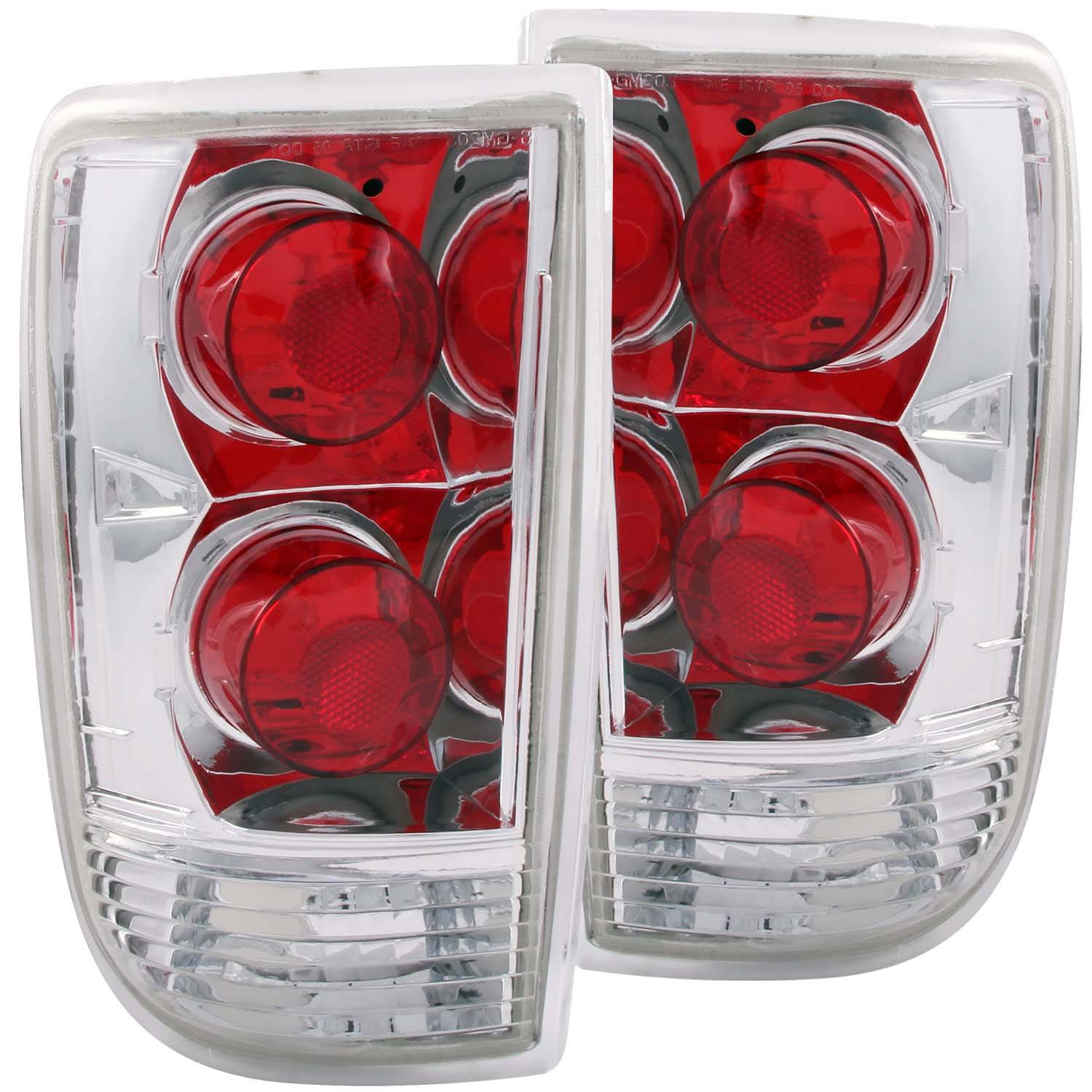 CHEVY S-10 BLAZER 95-05 / GMC S-15 JIMMY 95-05 / ENVOY 98-00 / BRAVADA 96-01 TAIL LIGHTS CHROME