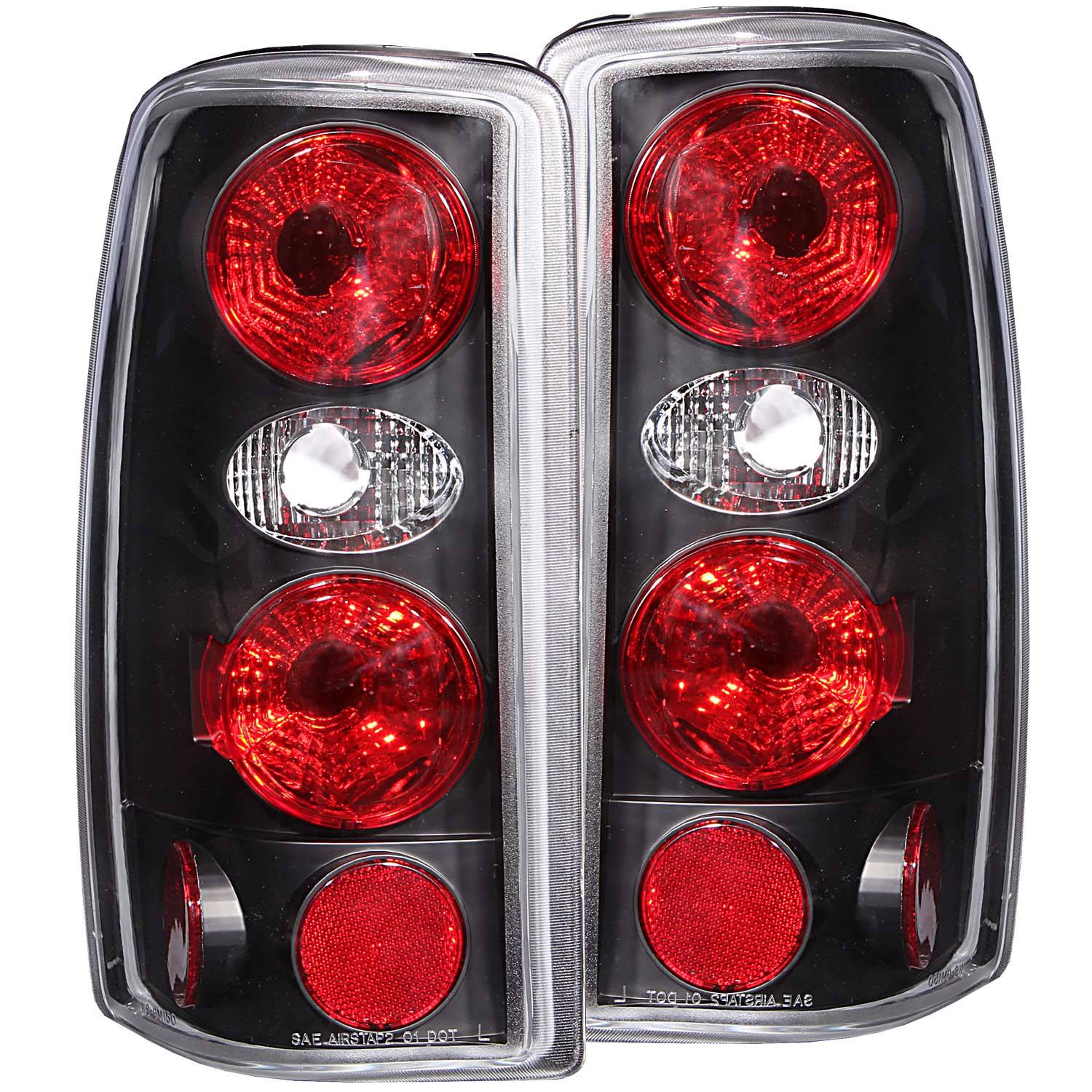 CHEVY SUBURBAN/TAHOE / GMC YUKON/YUKON XL/DENALI 00-06 TAIL LIGHTS BLACK