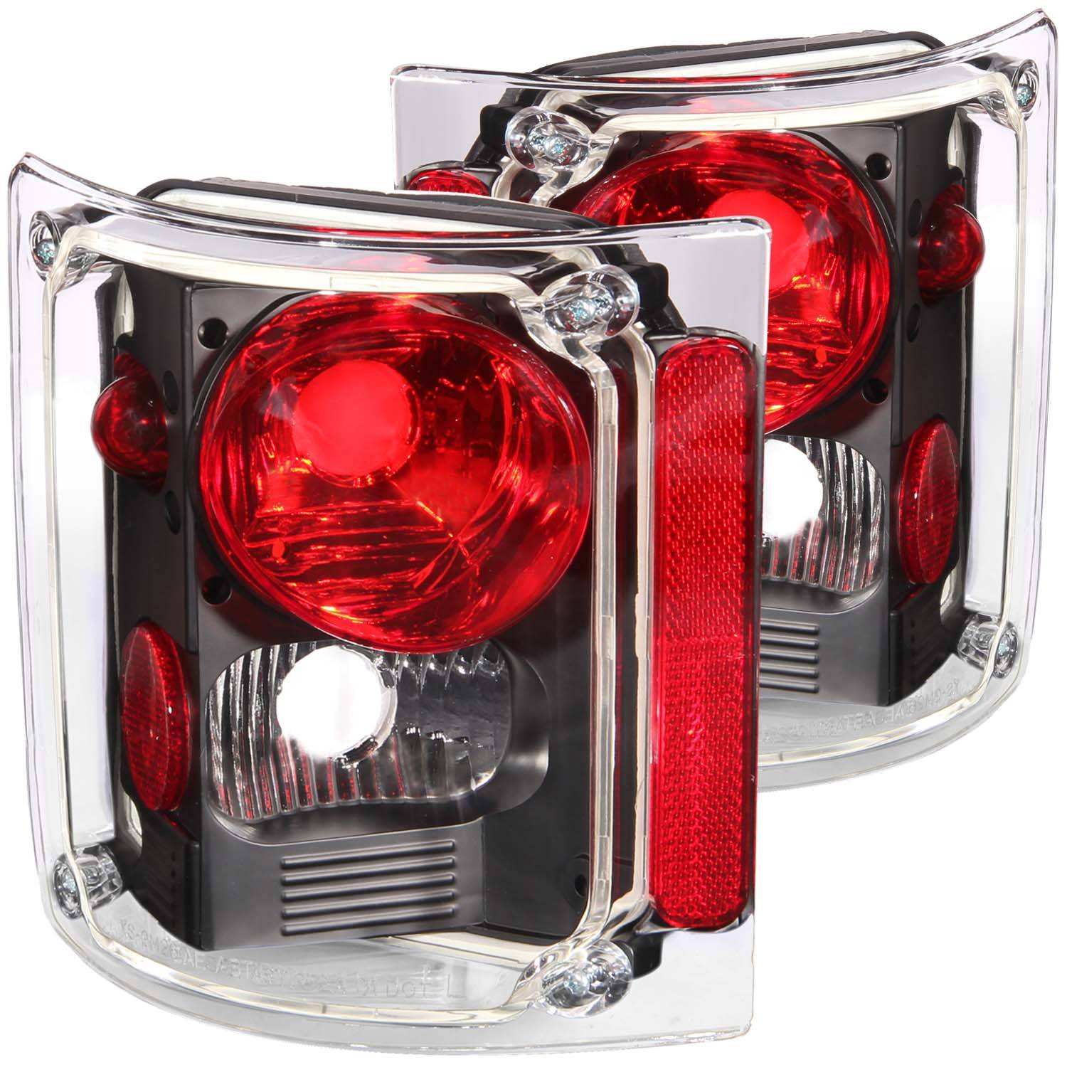 CHEVY/GMC C/K 10/15/20/30 PICKUP 73-87 / SUBURBAN/BLAZER/JIMMY 73-91 TAIL LIGHTS BLACK