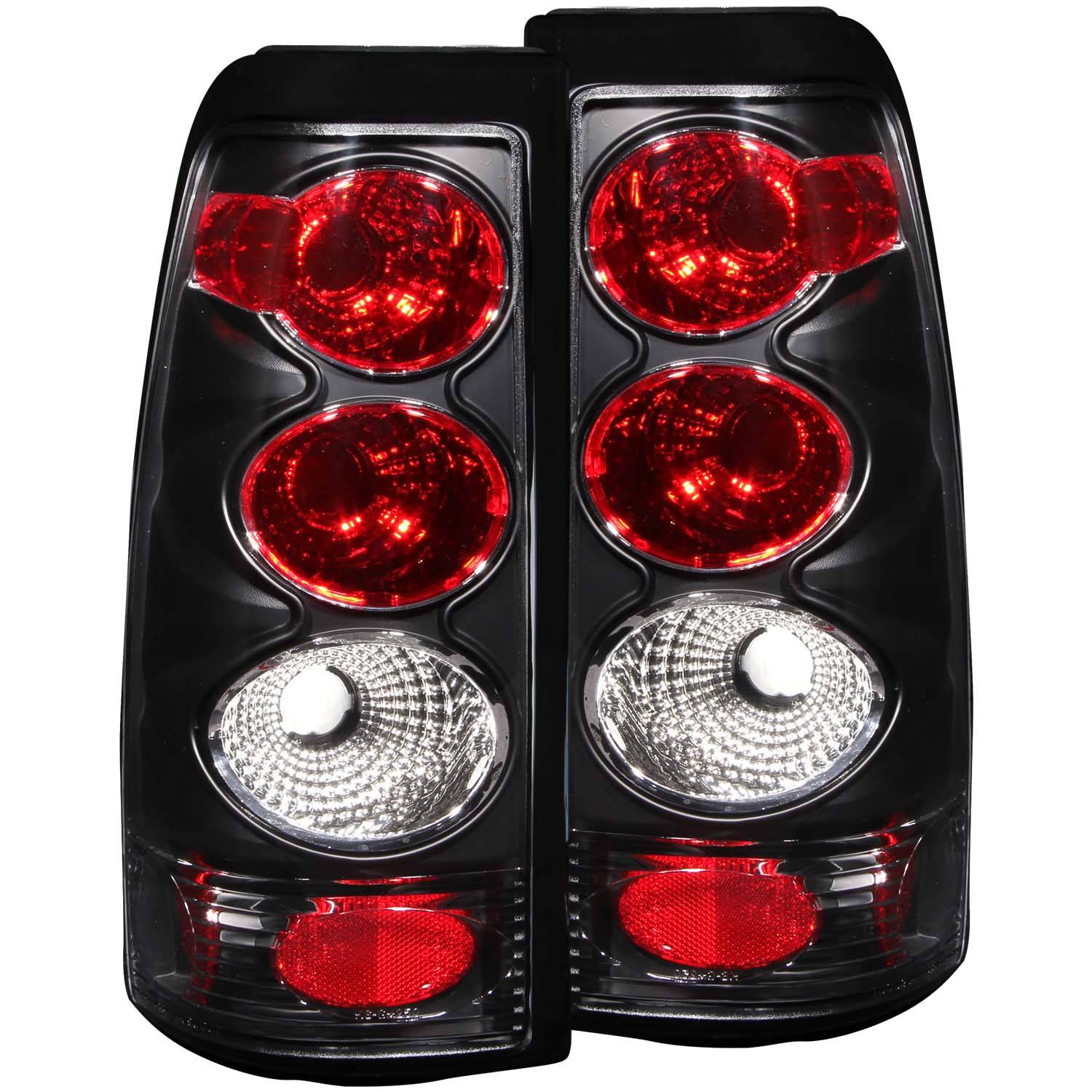 CHEVY SILVERADO 1500/2500 99-02 / 3500 01-03 / GMC SIERRA 1500/2500 99-06 TAIL LIGHTS BLACK