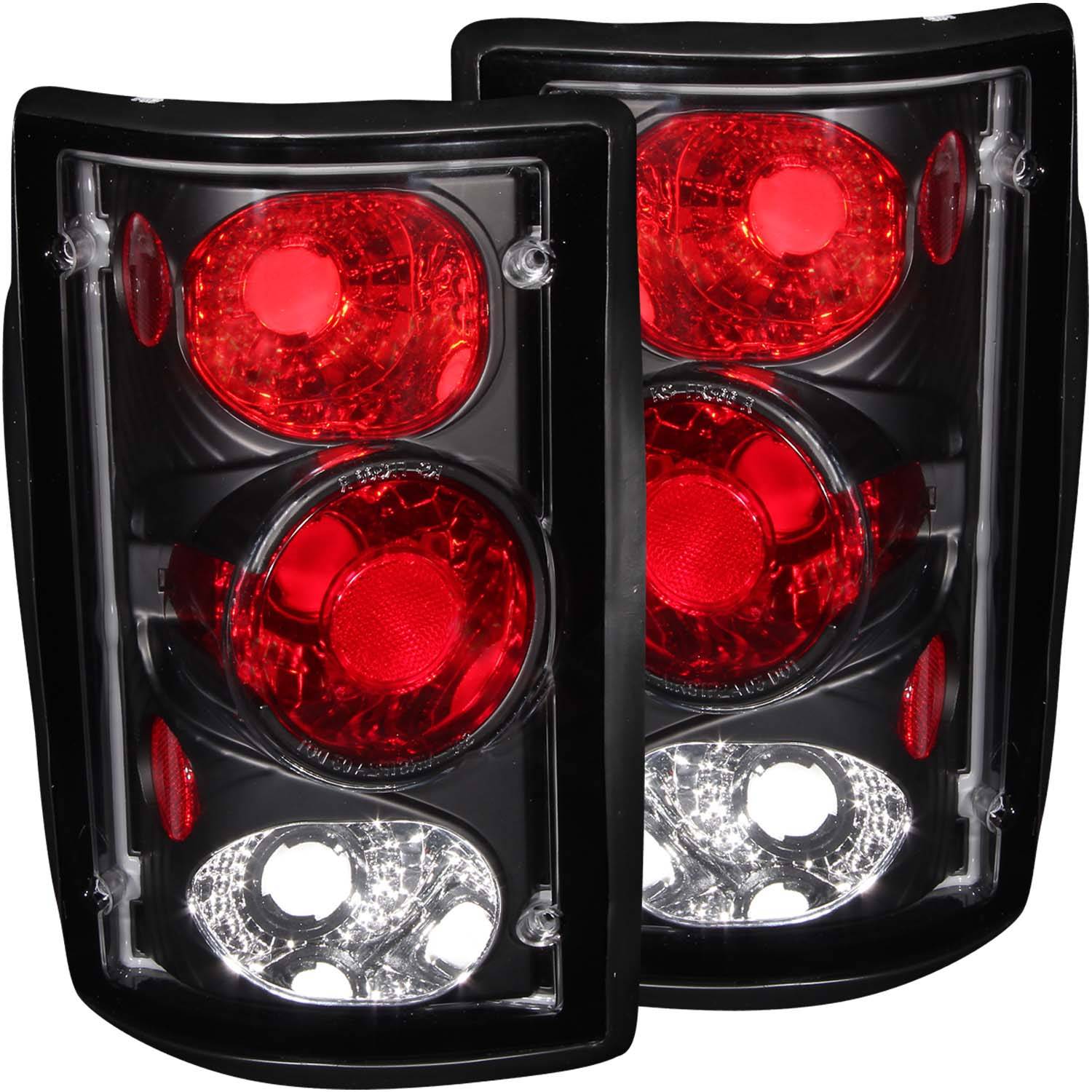 FORD EXCURSION 00-05 / ECONOLINE VAN E150/E250/E350 95-06 TAIL LIGHTS BLACK
