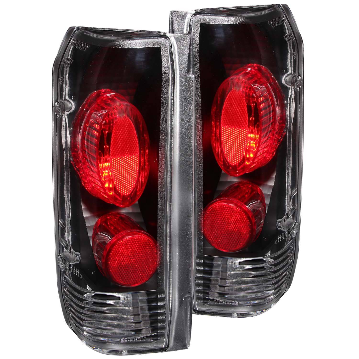 FORD F-150 87-96 / F-250/350/450 89-98 / BRONCO 88-96 TAIL LIGHTS BLACK