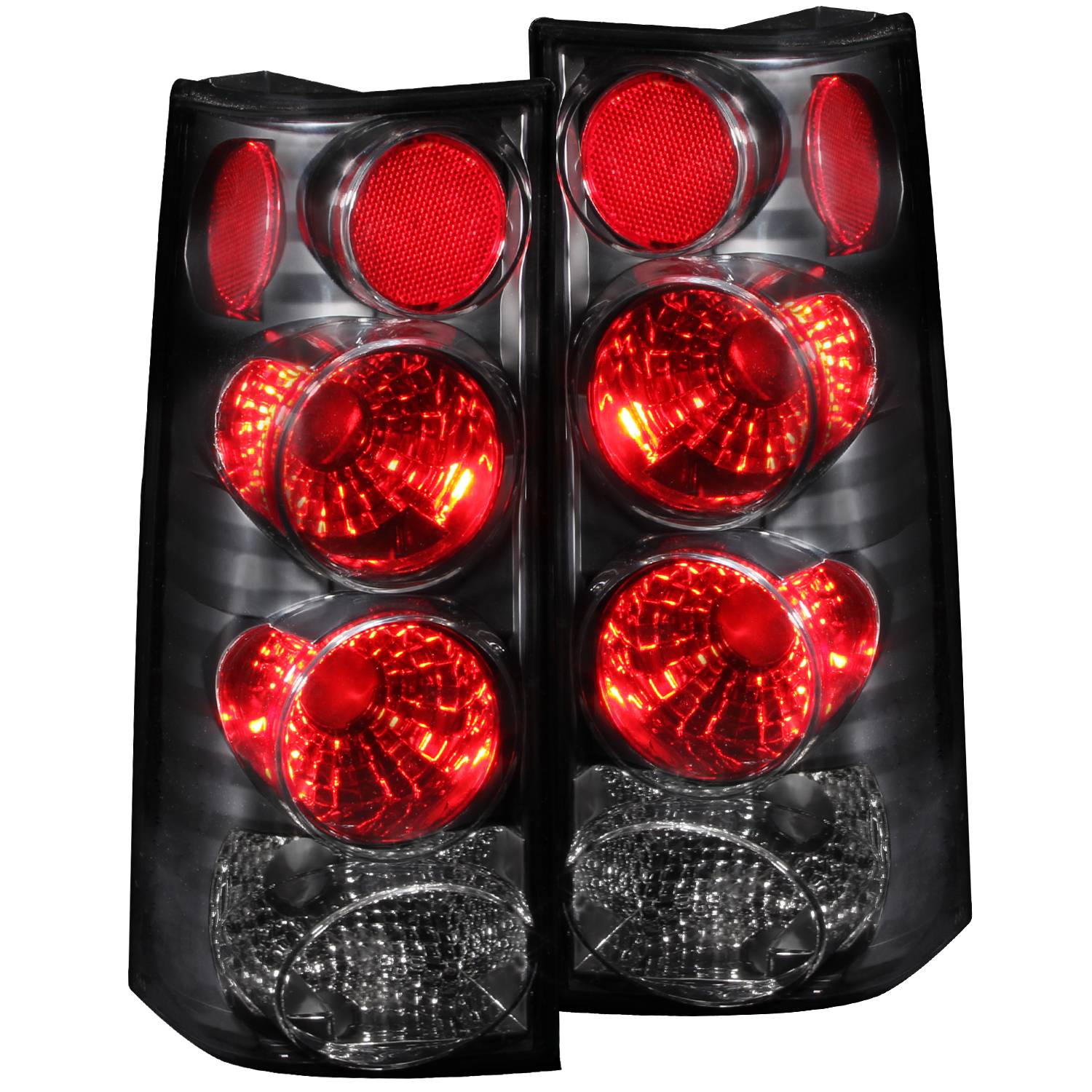 CHEVY EXPRESS / GMC SAVANA VAN 03-14 TAIL LIGHTS BLACK