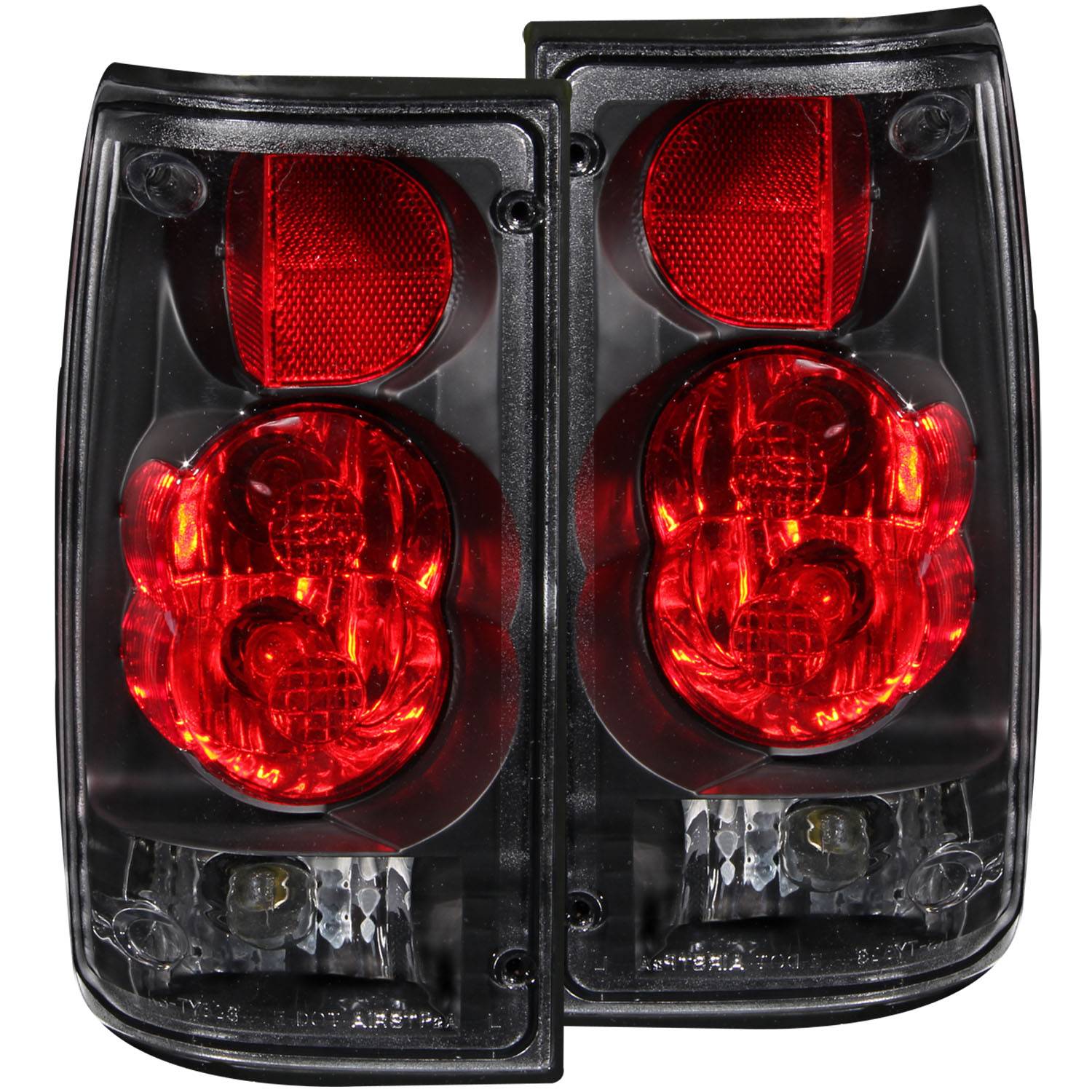 TOYOTA PICKUP 89-95 TAIL LIGHTS BLACK G2