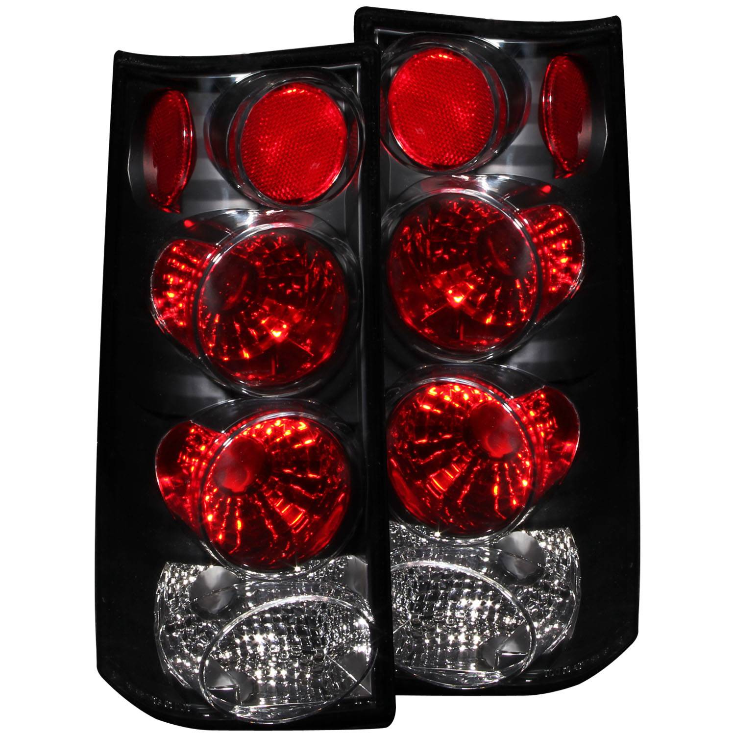 CHEVY EXPRESS / GMC SAVANA VAN 96-02 TAIL LIGHTS BLACK