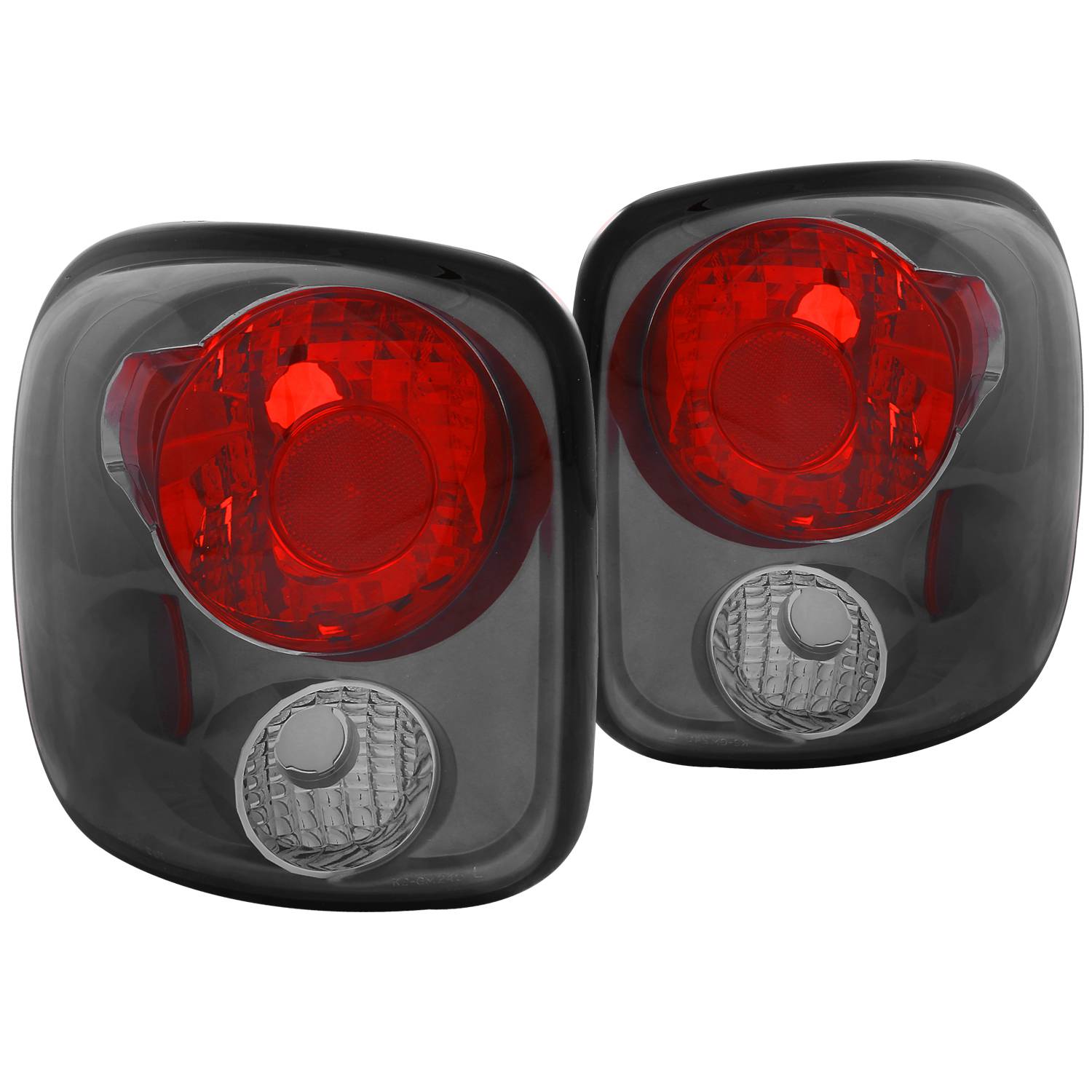 CHEVY SILVERADO / GMC SIERRA STEPSIDE 99-04 TAIL LIGHTS CHROME SMOKE LENS