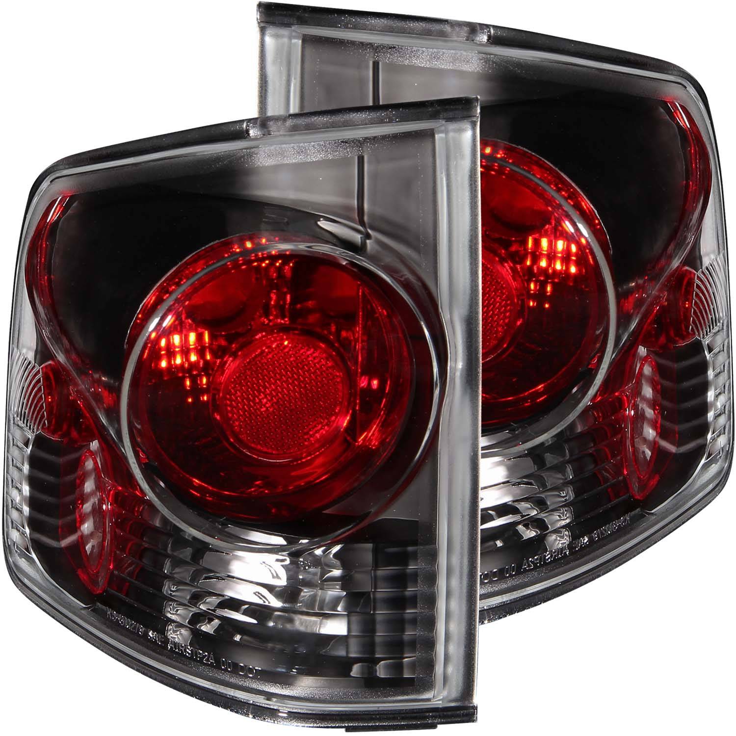 CHEVY S-10 / GMC SONOMA 94-04 TAIL LIGHTS 3D STYLE CHROME DARK SMOKE LENS