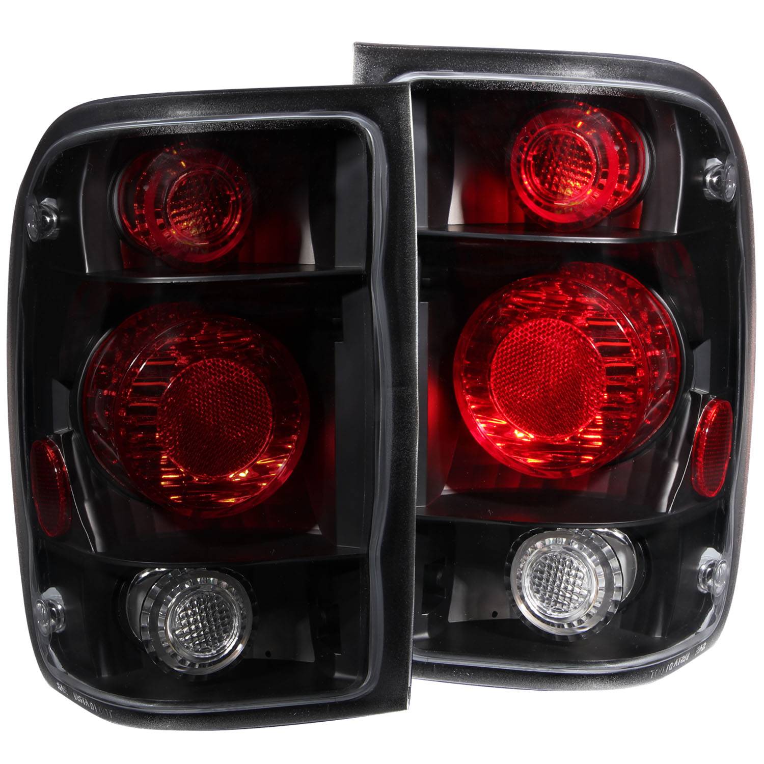 FORD RANGER 98-00 TAIL LIGHTS G2 BLACK SMOKE LENS