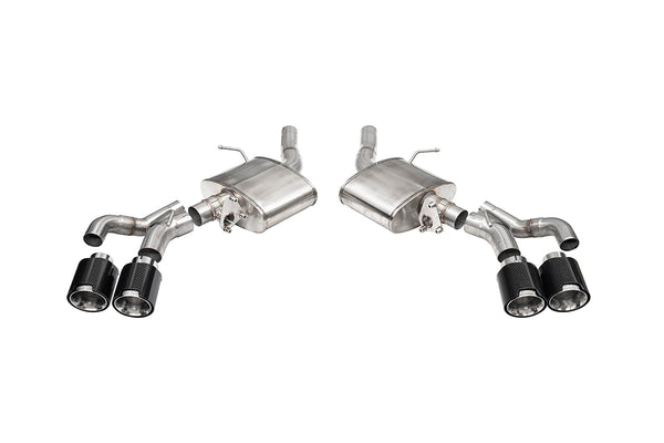 Corsa 22-24 Cadillac CT5-V Blackwing 3in Axle-Back - Act. Exh. - Dual Rear Exit - Twin 4.5inCF Tips-SR1 Performance