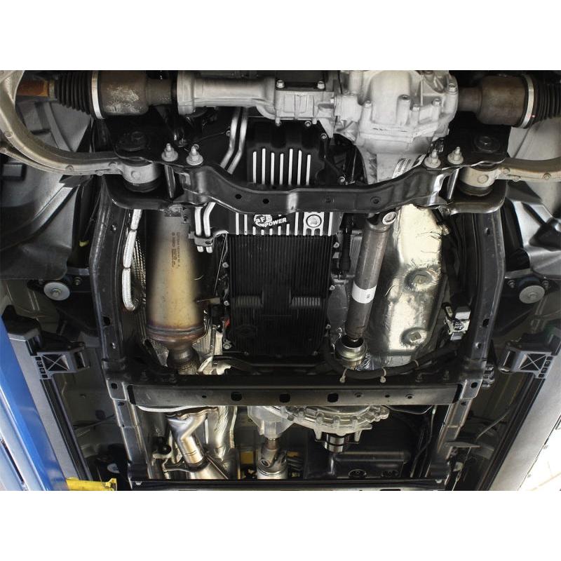AFE Engine Oil Pan Black Machined; 14-16 Dodge RAM 1500 EcoDiesel 3.0L V6 (td)-SR1 Performance
