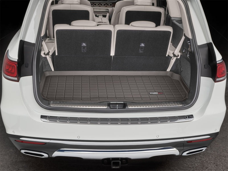 WeatherTech 2020+ Mercedes-Benz GLS-Class Cargo Liners Cocoa - Complete Trunk Protection with Bumper Protector