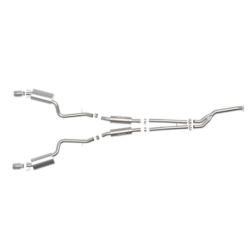 aFe POWER Takeda 16-17 Lexus IS200t L4-2.0L (t) 2.5in-3in 304 SS CB Exhaust w/Polish Tip