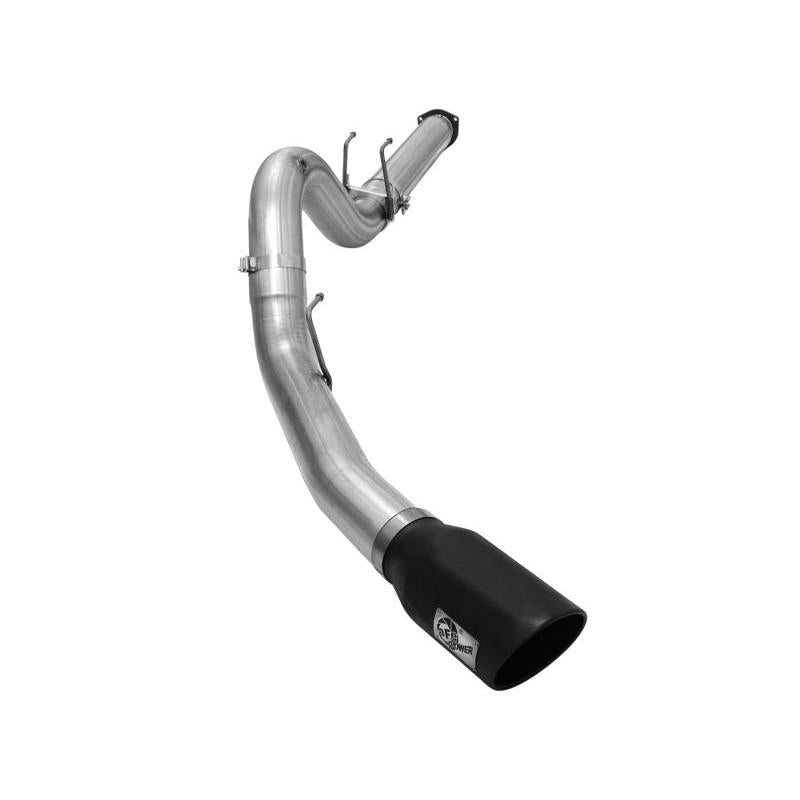 aFe MACHForce XP Exhaust 5in DPF-Back Stainless Steel Exht 2015 Ford Turbo Diesel V8 6.7L Black Tip-SR1 Performance