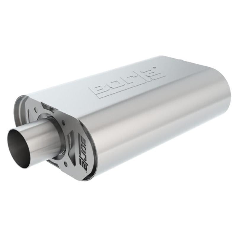 Borla CrateMuffler SBC Hot 350/383 3.0 inch Offset/Center 14in x 4.35in x 9in Oval S-Type Muffler