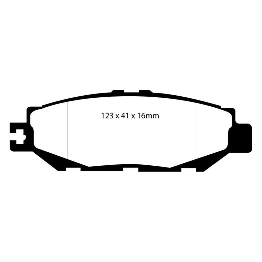 EBC Redstuff Ceramic Low Dust Rear Brake Pads for Lexus LS400 and Toyota Supra – Part Number DP31008C