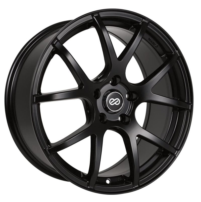 Enkei M52 18x8 40mm Offset 5x110 Bolt Pattern 72.6mm Bore Dia Matte Black Wheel-SR1 Performance