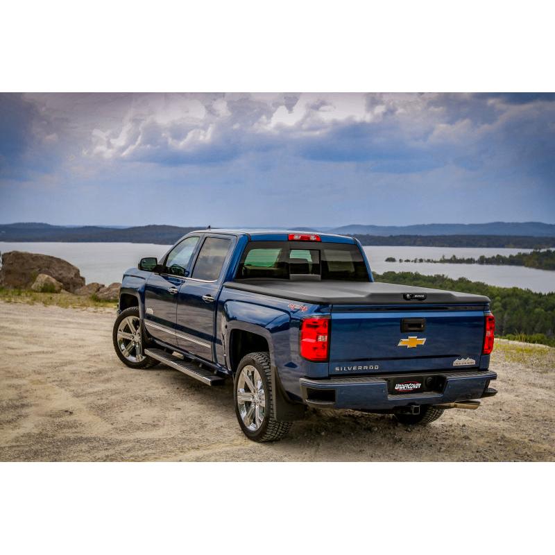 UnderCover 19-20 GMC Sierra 1500 (w/ MultiPro TG) 6.5ft Elite Bed Cover - Black Textured