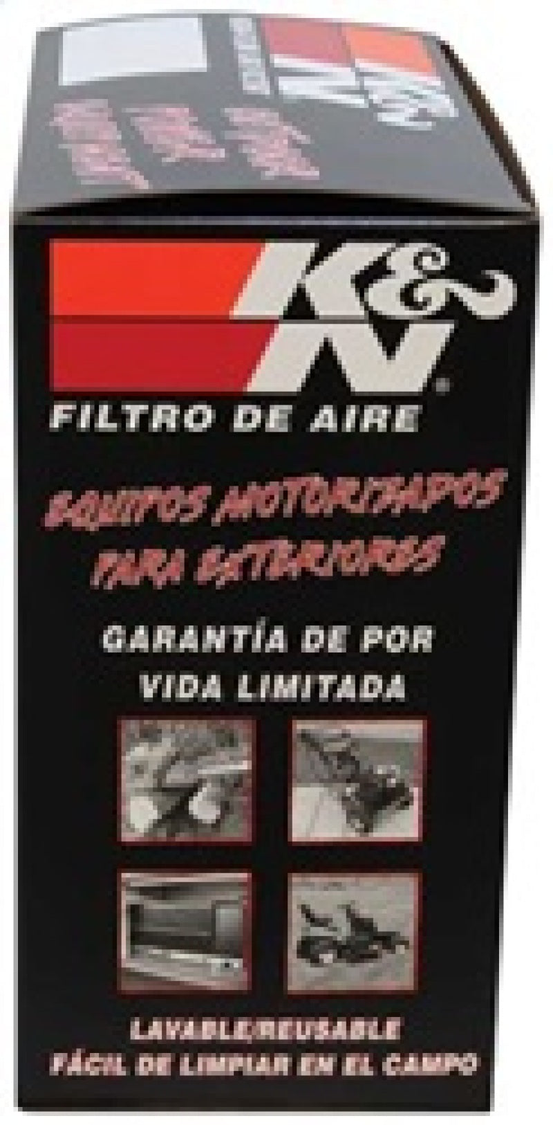 K&N Replacement Industrial Air Filter 1.875in ID x 3.5in OD x 7.125in H Kubota/John Deere/Bobcat-SR1 Performance