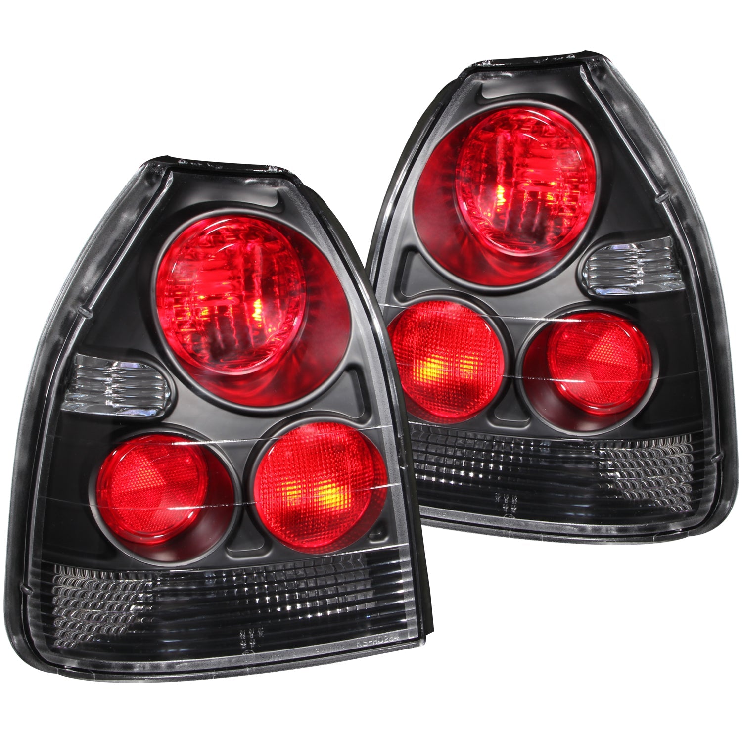 HONDA CIVIC 96-00 3DR TAIL LIGHTS BLACK