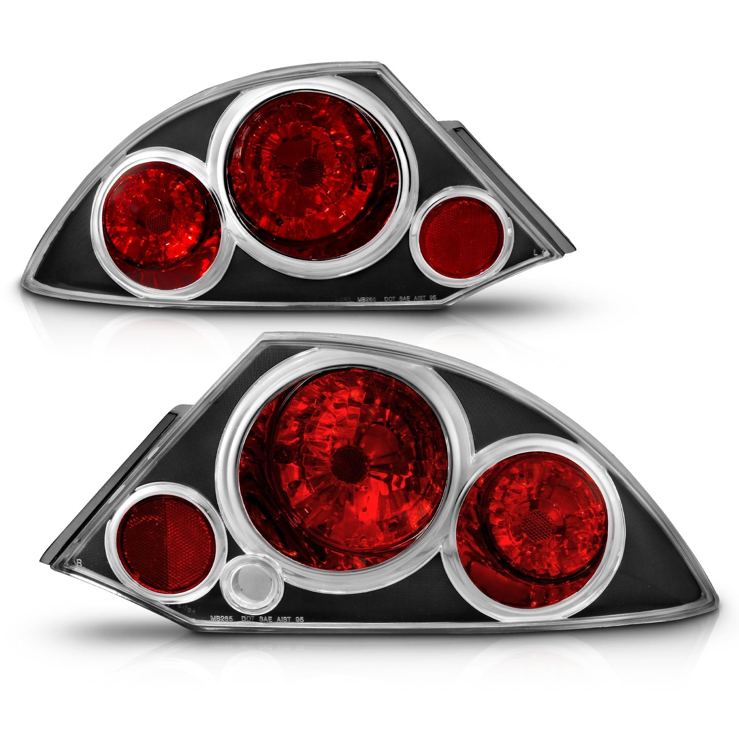 MITSUBISHI ECLIPSE 00-05 TAIL LIGHTS BLACK