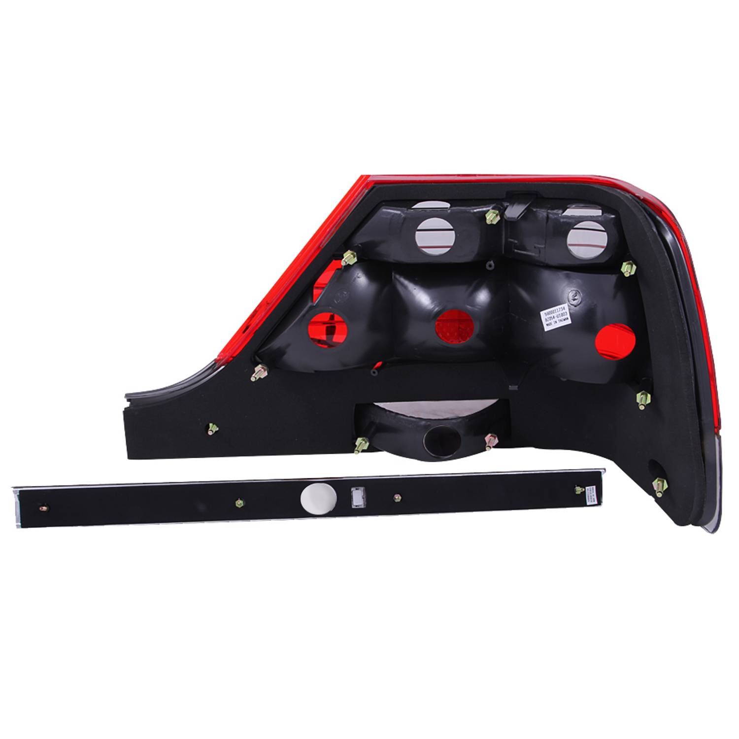 MBZ S CLASS W140 97-99 TAIL LIGHTS CHROME RED/CLEAR LENS